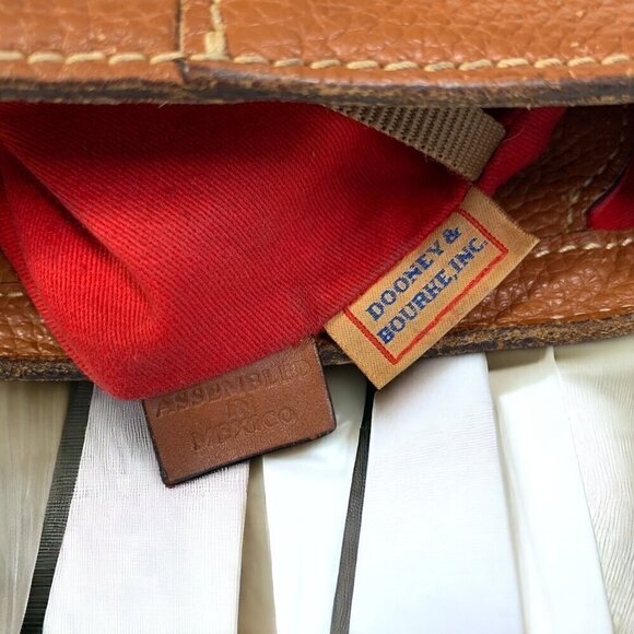 Dooney & Bourke Small Lexington Leather Tote In Caramel Pebble Leather M0386547 - Picture 6 of 13